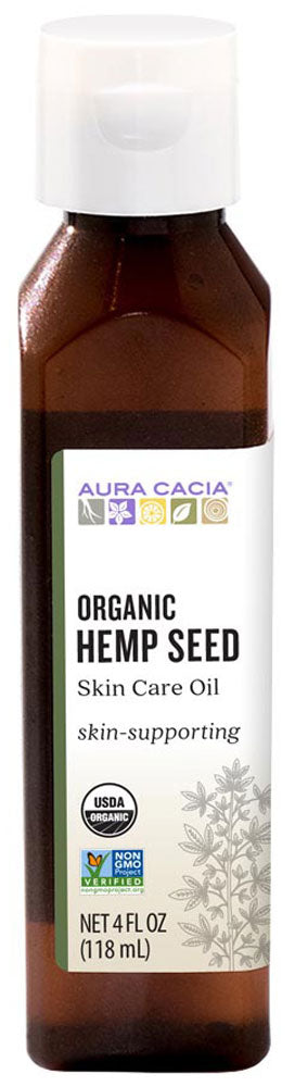 AURA CACIA Organic Hemp Seed Oil (118 ml)