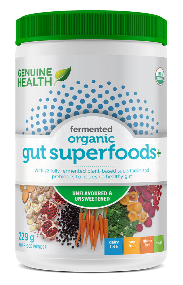 GENUINE HEALTH Fermented Organic Gut Superfoods+ (unflavoured - 229 gr)