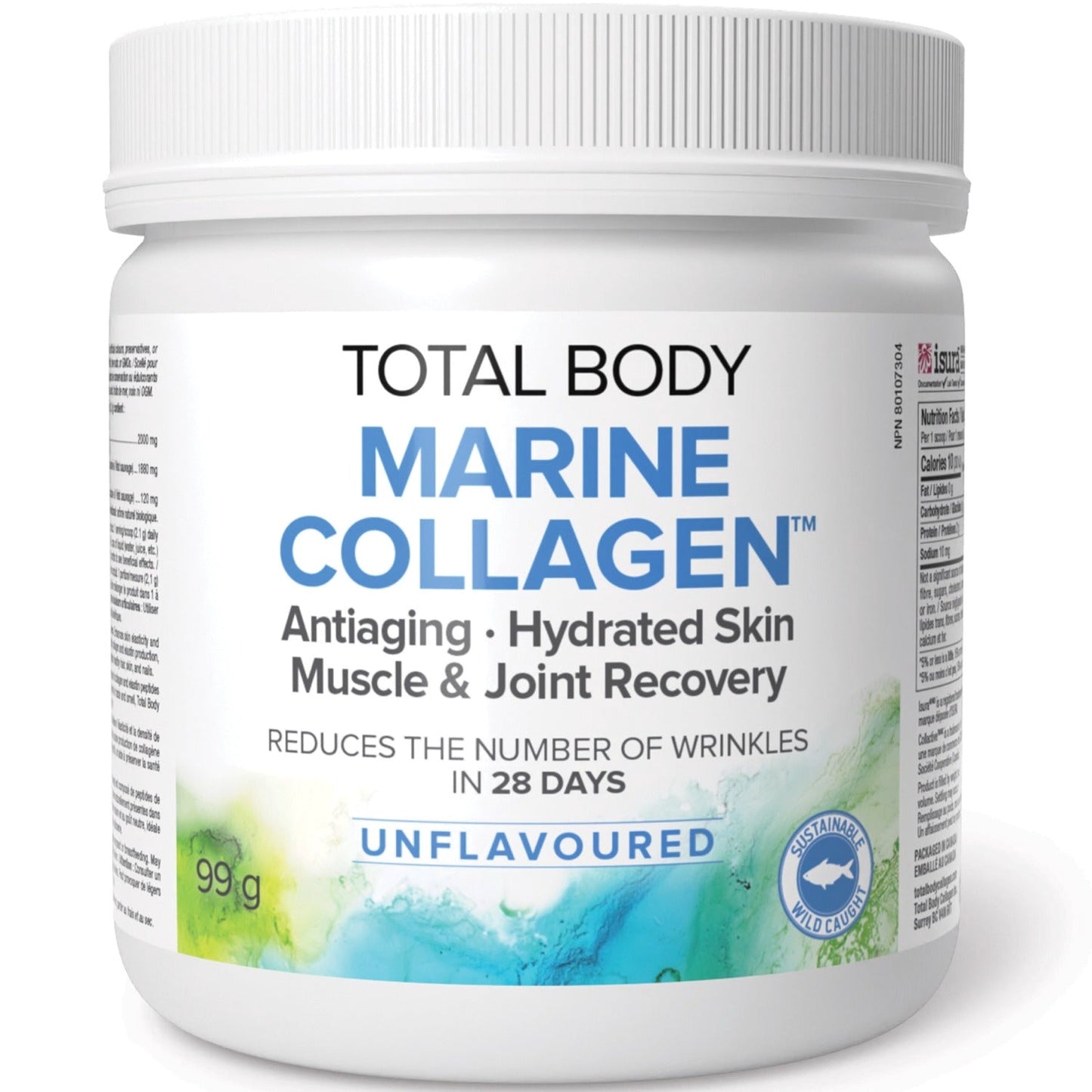 NATURAL FACTORS Total Body Marine Collagen (Unflavoured - 135 gr)