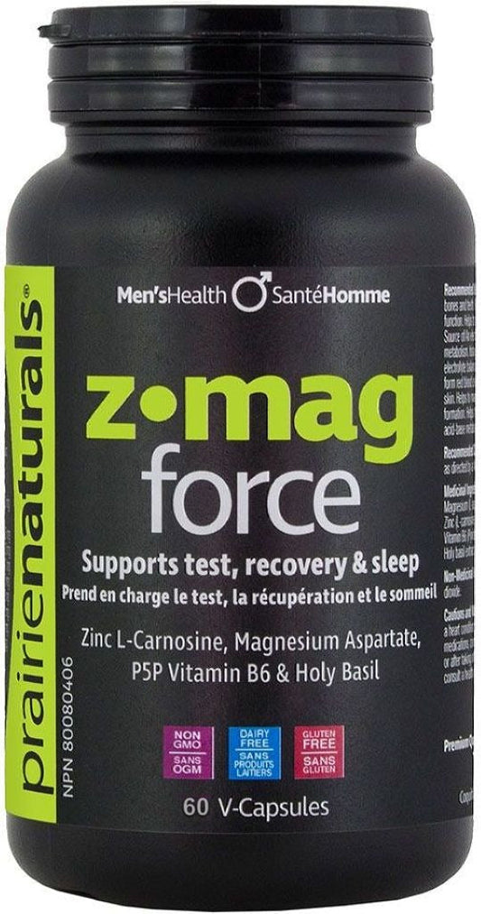 PRAIRIE NATURALS Z-Mag Force (60 veg caps)