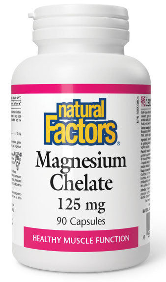 NATURAL FACTORS Magnesium Chelate (125 mg - 90 caps)