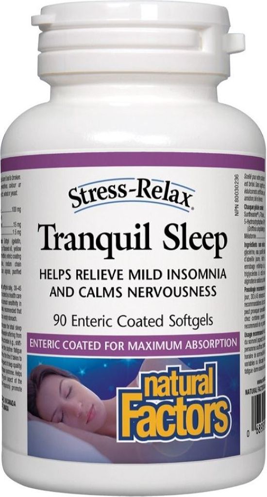 NATURAL FACTORS STRESS RELAX Tranquil Sleep (90 Softgels)