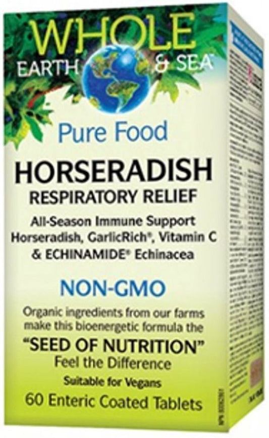 WHOLE EARTH & SEA Horseradish Respiratory Relief (60 tabs)