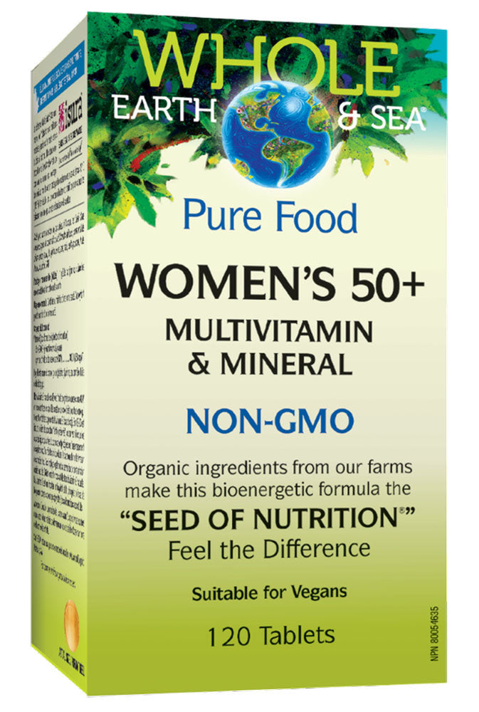 WHOLE EARTH & SEA Womens 50+ Multivitamin & Mineral (120 tabs)