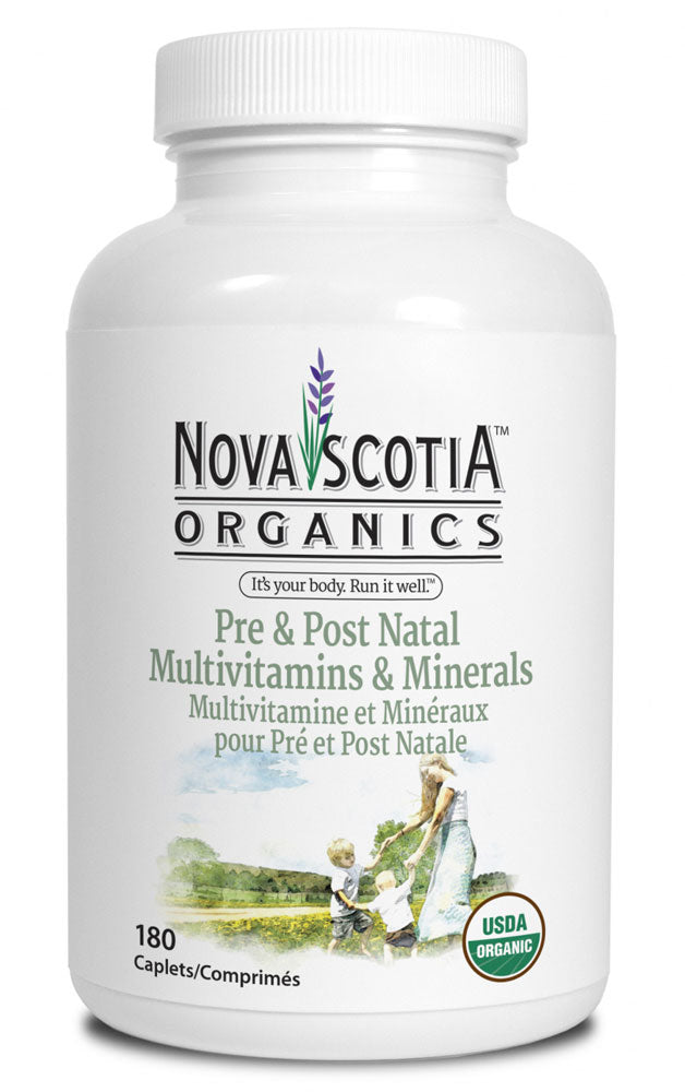 NOVA SCOTIA ORGANICS Pre & Post Natal Multi & Min (180 caps )