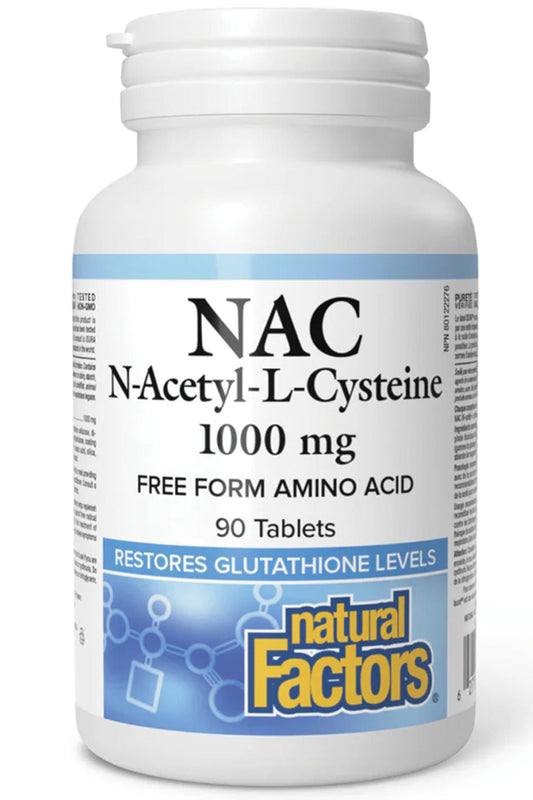 NATURAL FACTORS NAC (1000 mg - 90 tabs)