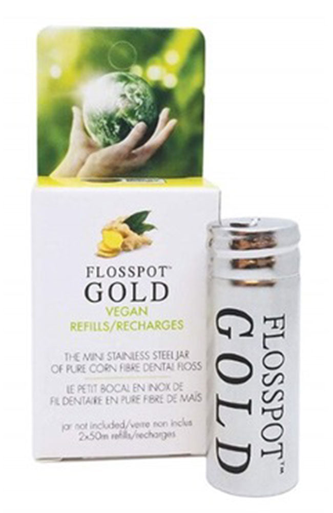 KMH TOUCHES Flosspot GOLD vegan dental floss