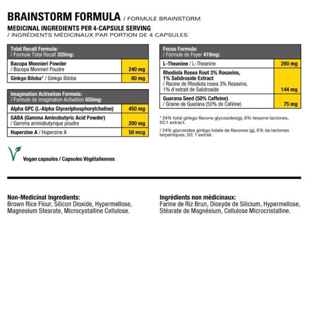 ATHLETIC ALLIANCE Advanced Nootropic Brainstorm (120 caps)