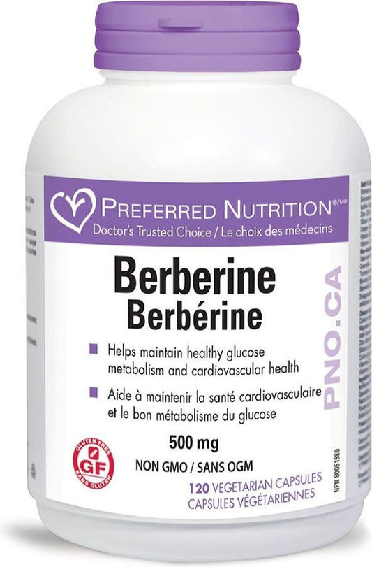 PREFERRED NUTRITION Berberine (500 mg - 120 caps)