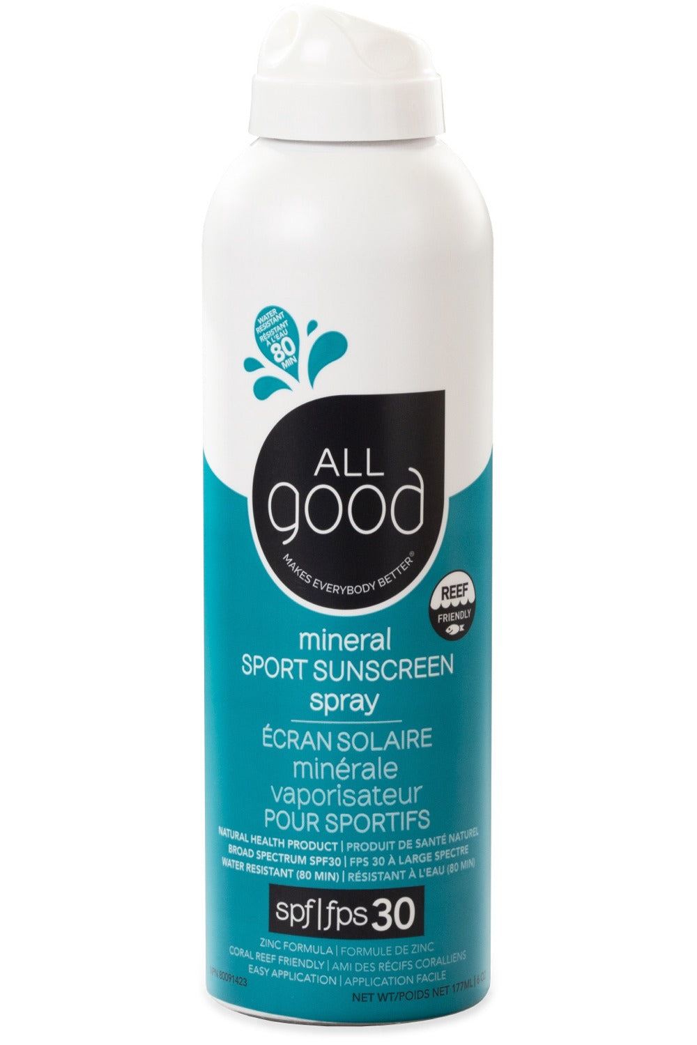 ALL GOOD SPF 30 Sport Sunscreen Spray (177 ml)