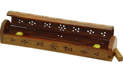 KHEOPS Wood Incense Storage Box Fretwork (12'')