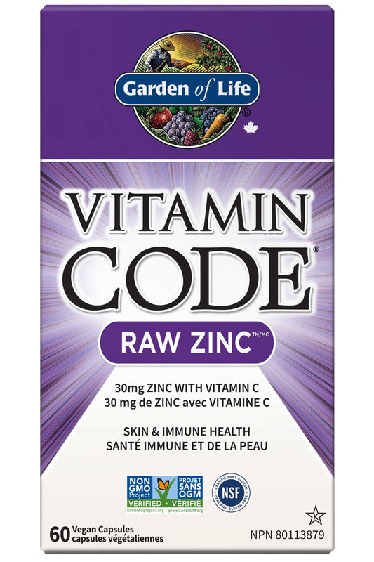 VITAMIN CODE Raw Zinc (60 vcaps)